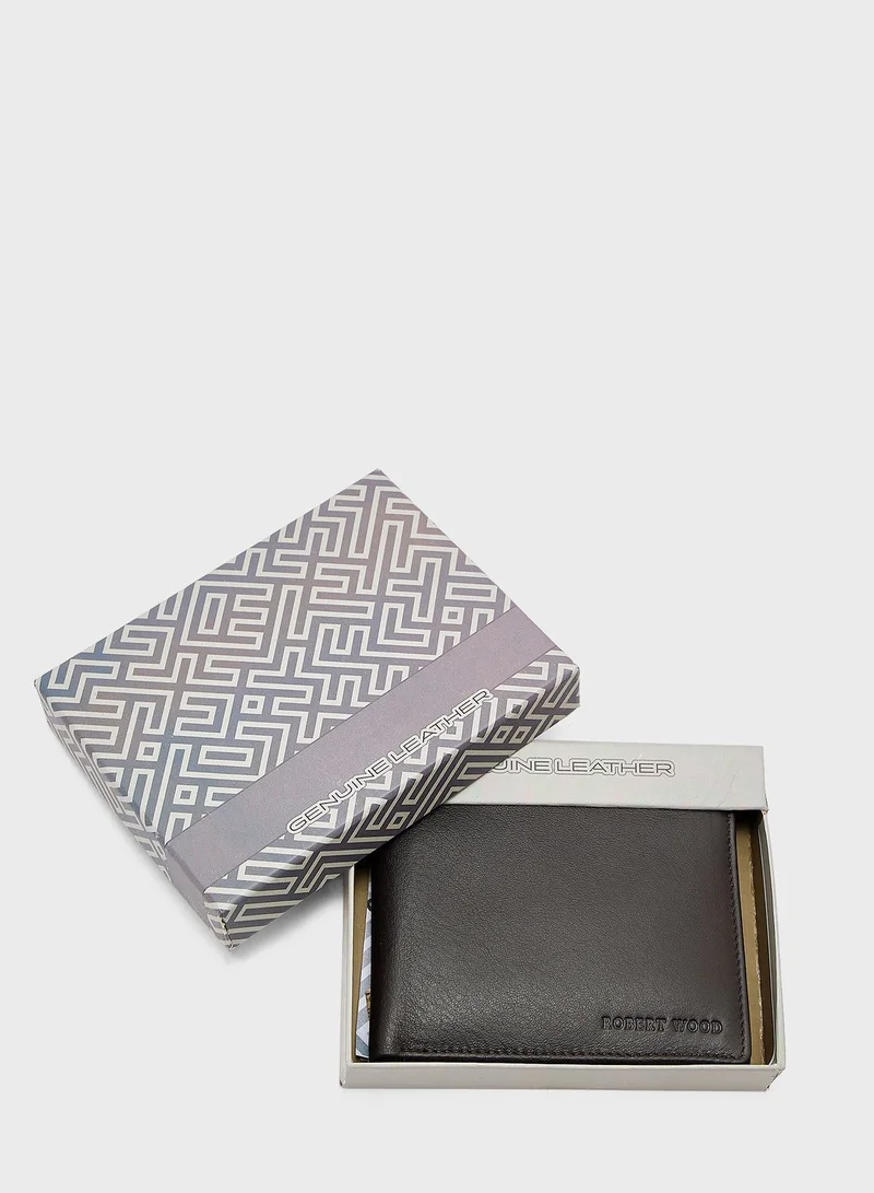 Robert Wood Genuine Leather Bi-Fold Wallet