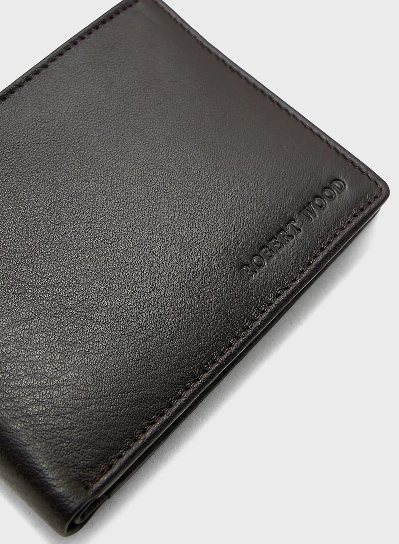 Robert Wood Genuine Leather Bi-Fold Wallet