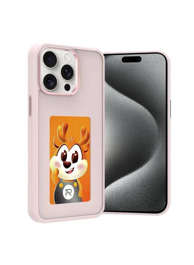 اس-توب جراب هاتف iPhone 15 Pro Max بشاشة حبر إلكتروني رباعية الألوان NFC DIY - Image 1