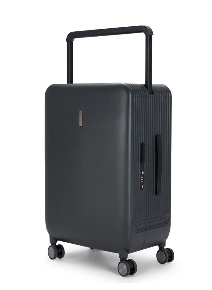 LIMRA Travel Bag From Limra Made Of PC Cabin Carry Check-In Luggage Trolley Size 20 inch Color Grey - Image 1