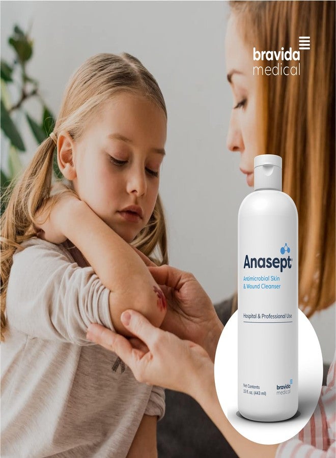 ANASEPT Skin and Wound Cleanser, 15 oz. Bottle with Dispensing Cap, Wound Cleaner, Injury Care, Sterile Wound Cleaner for - Image 4