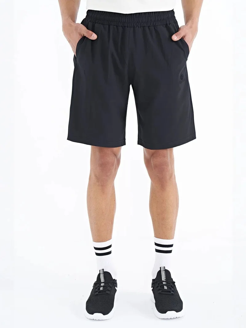 TOMMYLIFE TOMMY Men's Regular-fit Wide-leg Shorts
