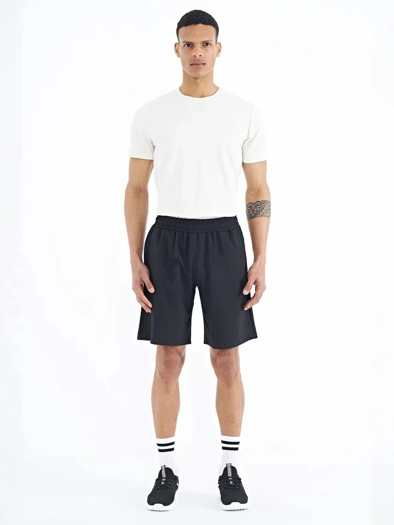 TOMMYLIFE TOMMY Men's Regular-fit Wide-leg Shorts
