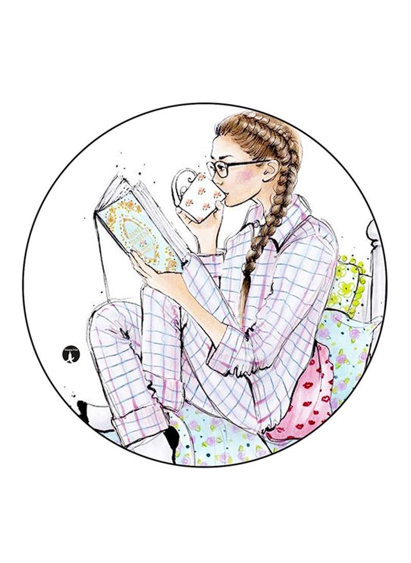 RKN Girl Printed Mouse Pad  Multicolour 