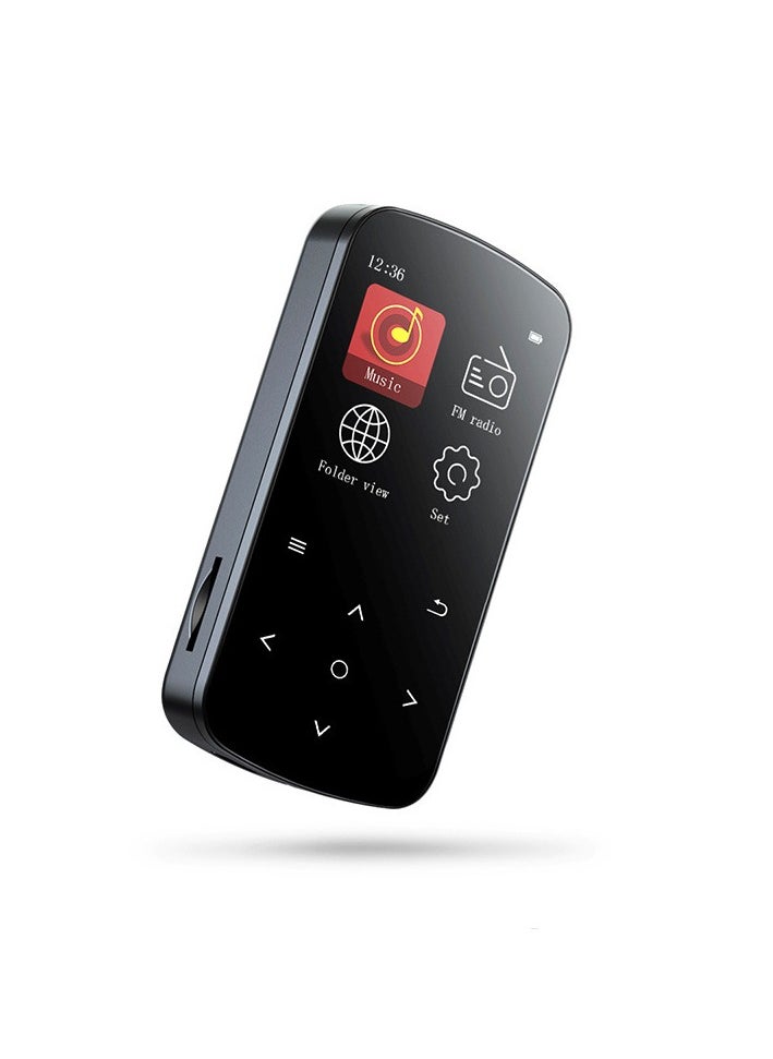 BENJIE - MP3 Player 64GB with Bluetooth 5.2, 1.5 inch Colorful Screen Sensitive Touch Button, Hi-Fi Music MP3 Player with Clip Pedometer Voice Recorder Card Reader, Function for Sports Running - Image 1