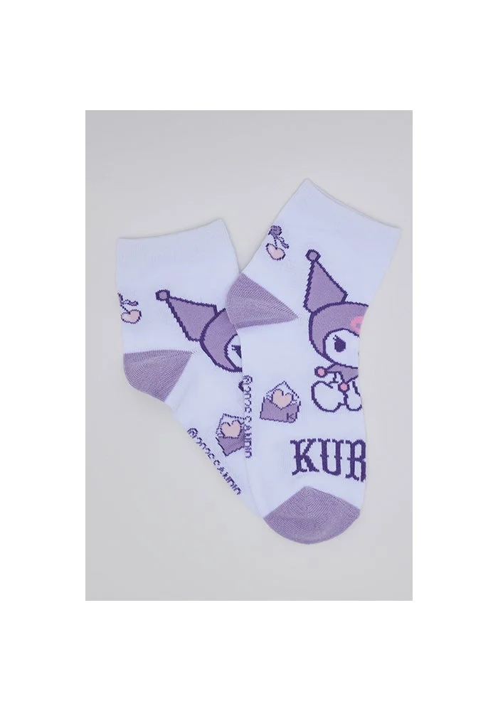 أر أند بي 3 Pack Kuromi Print Ankle Socks