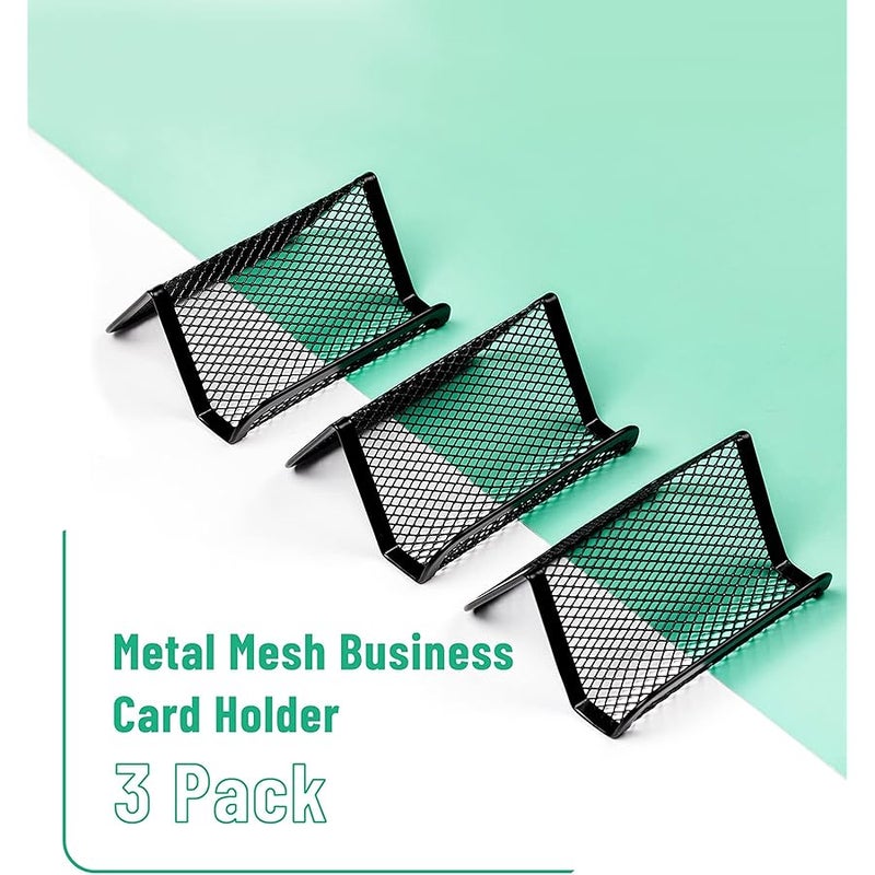 Mr. Pen - 3PC Mesh Bussiness Card Holder - Image 2