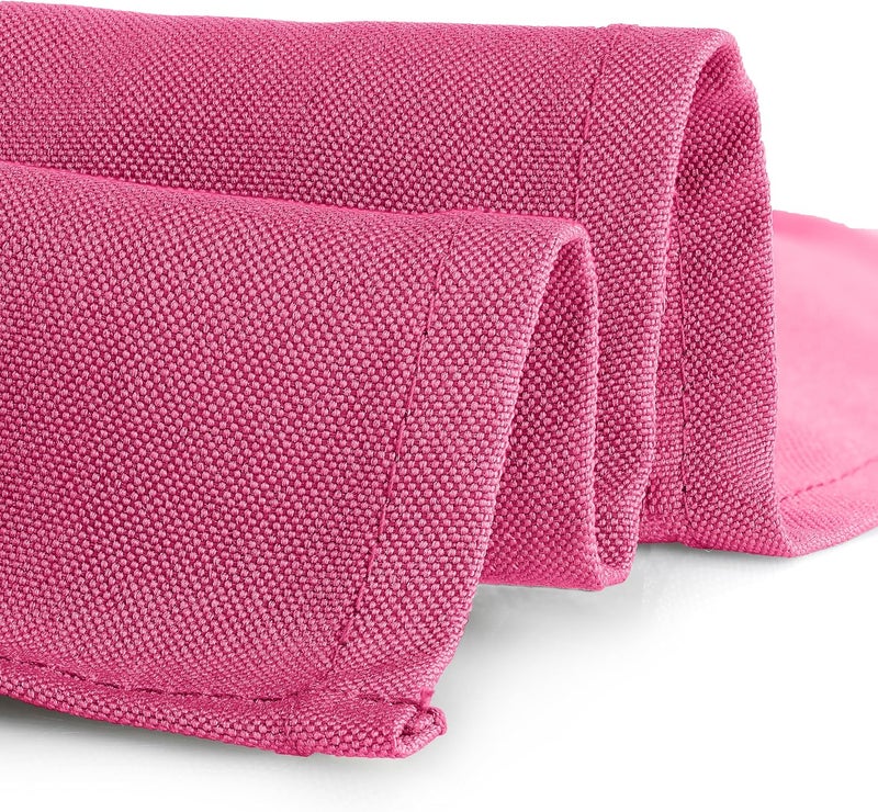 Gee Di Moda Square Tablecloth - 70 x 70 Inch Fuchsia Table Cloth for Medium Square or Round Tables - Heavy Duty Washable Fabric - for Buffet Table, Holiday Party, Dinner, Wedding & Baby Shower - Image 3