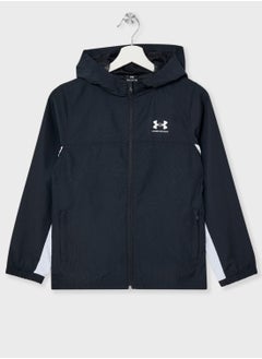 UNDER ARMOUR Boys' UA Rival Woven Jacket  - Image 1
