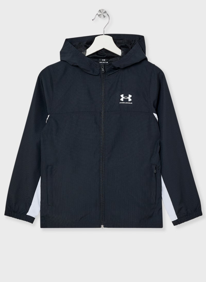 UNDER ARMOUR Boys' UA Rival Woven Jacket  - Image 1