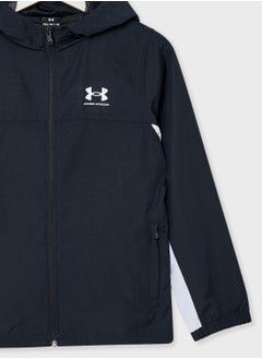 UNDER ARMOUR Boys' UA Rival Woven Jacket  - Image 3