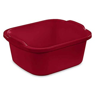 Tribello Plastic Wash Tub Dishpan Basin and Foot Bath for Soaking Feet Laundry Hand Wash Bucket Dish Pans for Washing and Storage Cleaning Supplies  12 Quarts  Heavy Duty  Made in USA Red - pzsku/Z1E4B738D750A3B612F48Z/45/1749490791/754b0db1-e7a3-485a-9e6c-3b267fb03a26