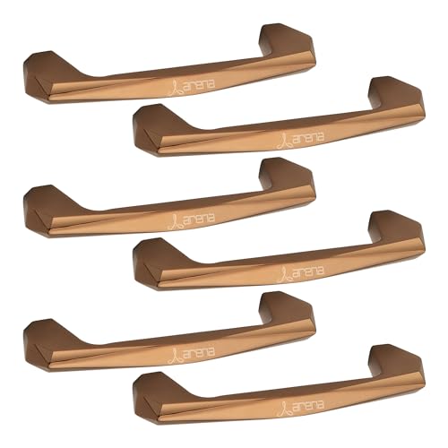 Arena Zinc Cabinet Handle (6 Pcs) 4-Inch, Rose Gold Finish Cabinet Pull Handle for All Types of Kitchen Cabinets, Doors, Wooden Furniture, Drawer Handle, Cabinet Pull Out Handles - Image 1