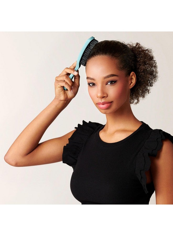 Diane 100% Boar Smoothing Hair Brush For Smoothing Frizz And Flyaways Laying Down Hair Edges And Taming Baby Hairs Use For A Glossy Finish On Ponytails Buns And Updos - Image 3