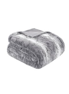 Zuri Soft Plush Luxury Oversized Faux Fur Throw Animal Stripes Design Faux Mink On The Reverse Modern All Seasons Blanket For Bed Sofa Couch Office Grey 60X70 Inch - pzsku/Z1E4B88D2740D859DFA9AZ/45/_/1741447552/4721b388-ae27-4a9d-9643-49220044395b