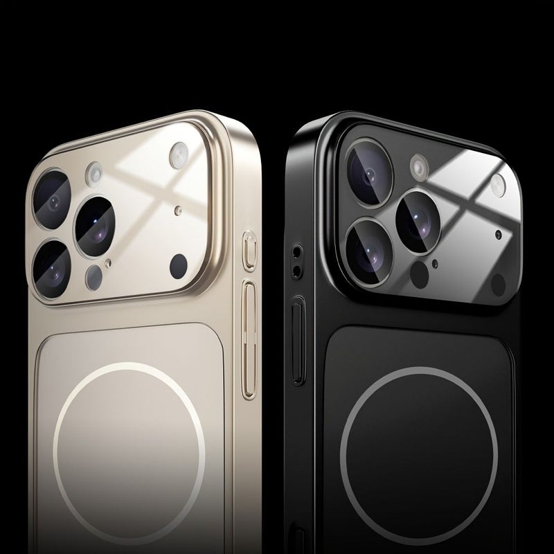 جايب شحن لاسلكي مغناطيسي فضي لحماية الظهر الناعمة لهاتف iPhone 15 Pro Max - Image 5