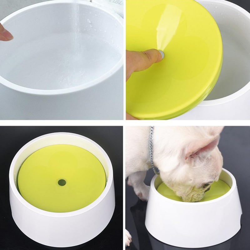 Elevated Slow Feed Dog Water Bowl Spill Prevention Splash Proof Pet Supplies - Image 4
