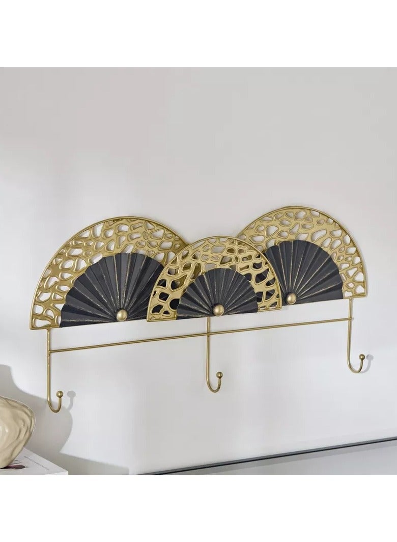 Sonet Metal Wall Art with Hooks - 61x28x5 cm - Image 1