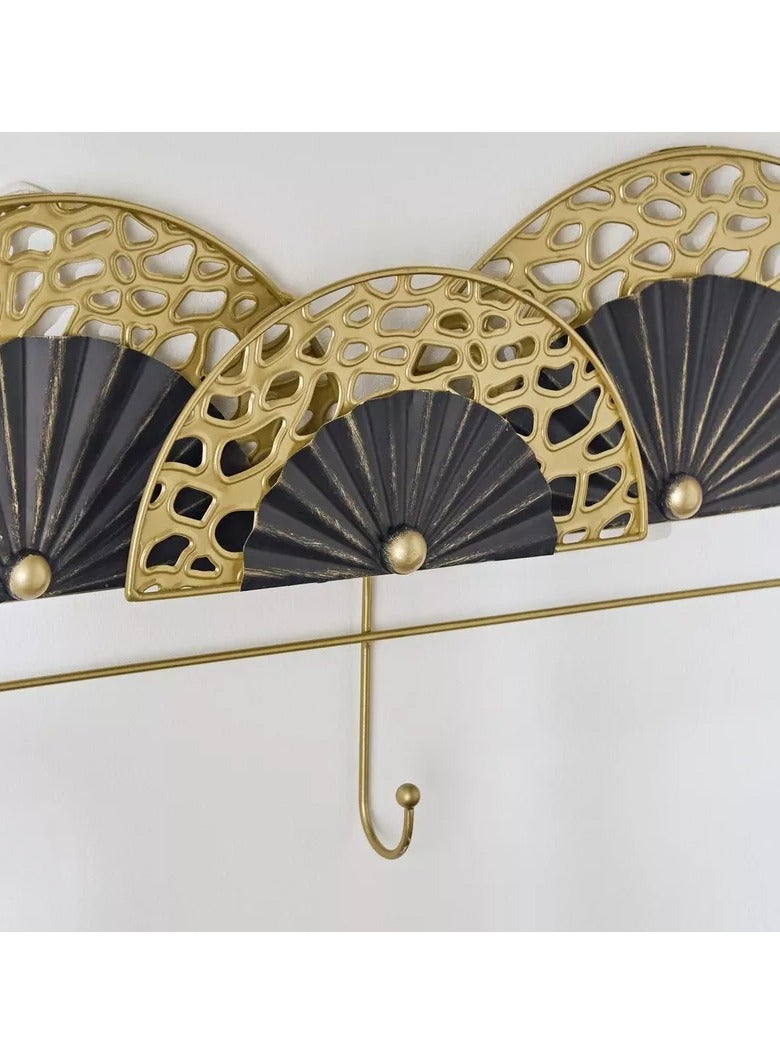 Sonet Metal Wall Art with Hooks - 61x28x5 cm - Image 3