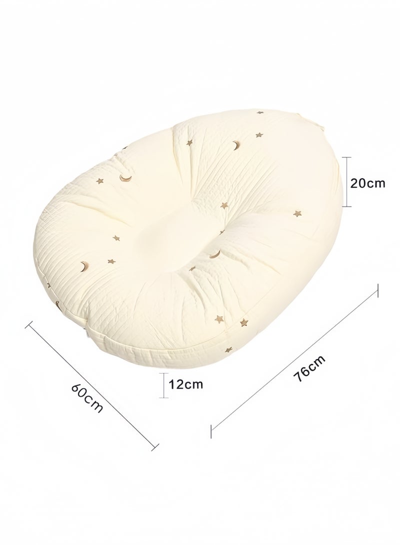 GGEROU Baby Feeding Pillow 30° Incline Design for Spit-Up Reduction 3D A-Shaped Nursing Pillow Portable Multi-Use Infant Pregnancy Pillow - Image 5