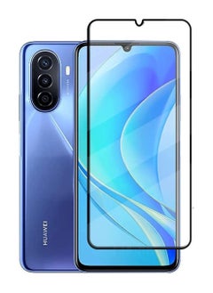 Generic واقي شاشة من الزجاج المقوى 5D منحني بتغطية كاملة ومقاوم للخدش لهاتف Huawei nova Y70 / Huawei nova Y70 Plus أسود  - Image 1