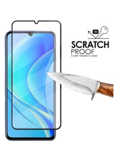 Generic واقي شاشة من الزجاج المقوى 5D منحني بتغطية كاملة ومقاوم للخدش لهاتف Huawei nova Y70 / Huawei nova Y70 Plus أسود  - Image 3