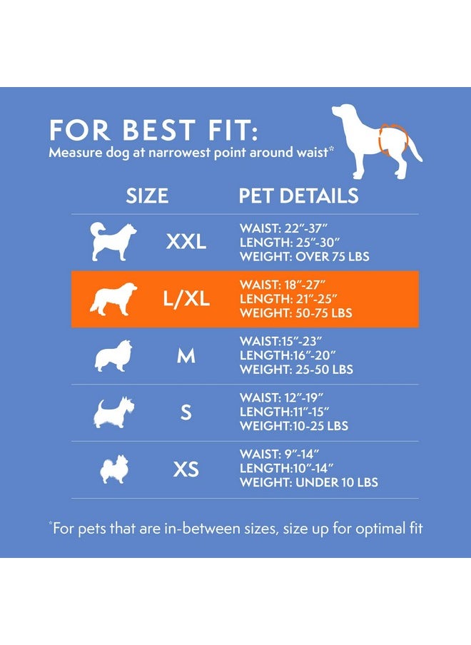 Simple Solution Simple Solution Disposable Dog Diapers for Female Dogs, True Fit, Absorbent, Leak Proof with Wetness Indicator, XL Puppy & Doggie Period Pad and Pee Diaper, for Large Pets, 18-27 Inch Waist, 12 Count  - Image 3