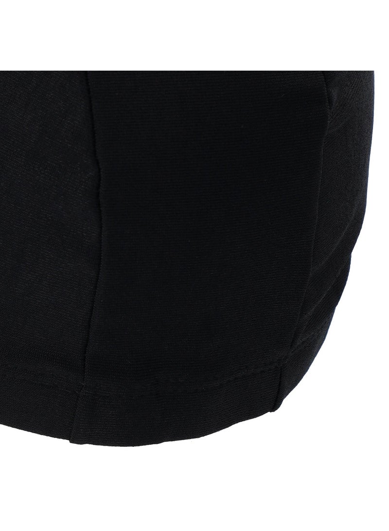 Joss Black Polyester Swimming Cap  One Size, Comfortable Fit, Stylish Design, Ideal For Pool, Water Parks & Open Water Swimming, Hair Protection - Image 2