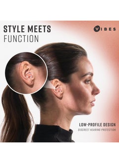 Vibes Vibes High Fidelity Ear Plugs - Invisible Earplugs for Music Concerts, Musicians, Motorcycles, Airplanes, Raves, and Work - Noise Reduction and Hearing Protection - Fits All Ears - Orange  - Image 3