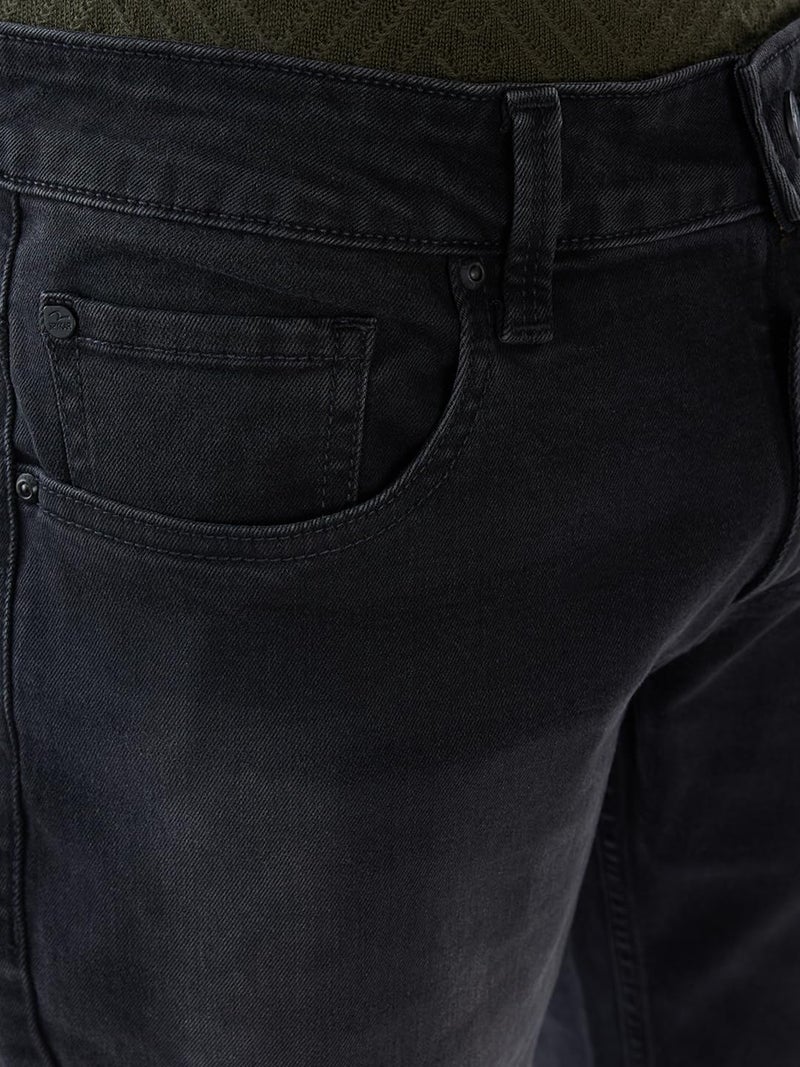 Spykar Men's Ricardo Comfort Fit Mid-Rise Jeans Carbon Black - Image 3