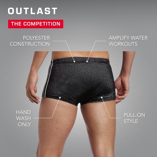 TYR Men's Poly Mesh Trainer Swim Suit (Navy, 30) - Image 4