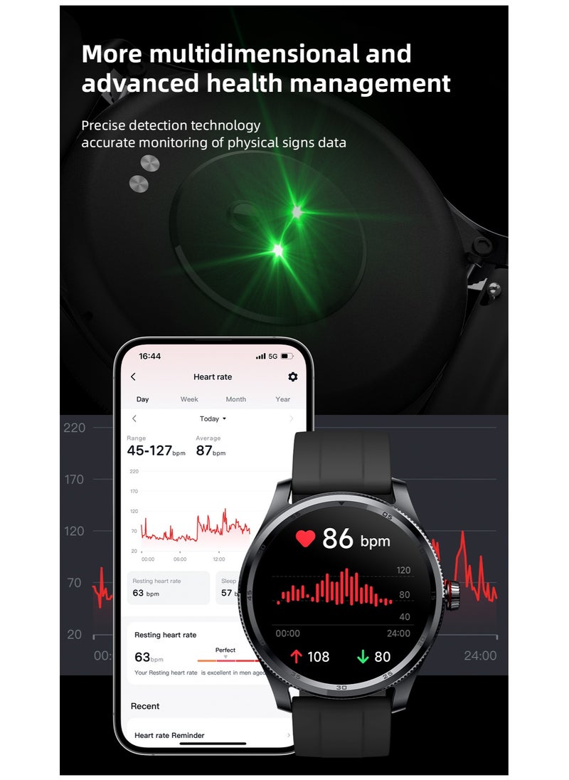 ibsun - 1.38'' Smart Watch for men with Bluetooth Call (Answer/Make), Heart Rate/Sleep IP68 Waterproof （ English only, no Arabic） - Image 1
