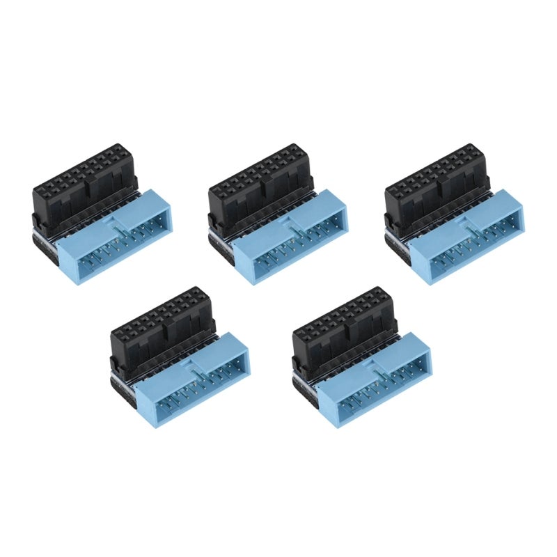 USB Motherboard Header 14mm Low-Profile Adapter - USB3.0 19-Pin Connector for Compact PC Builds - Image 1