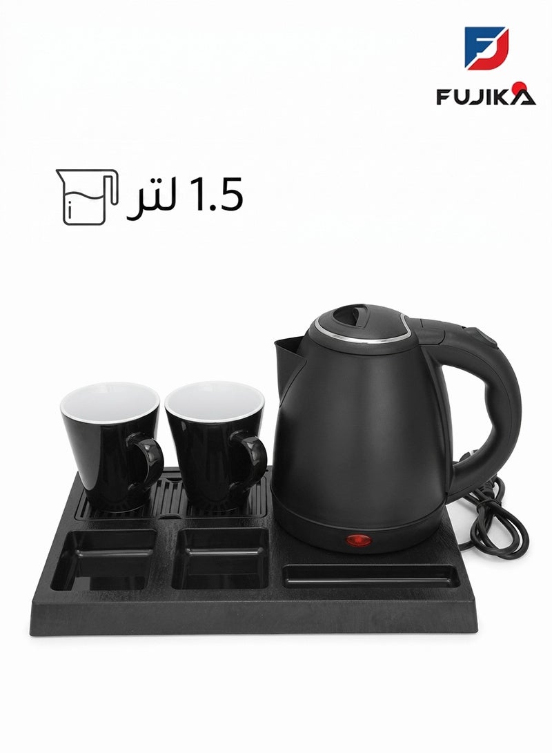 FUJIKA Electric Kettle - 1.5 Liters - 1500 Watts - Ideal for Homes and Hotels - FJK-1900S - Image 1