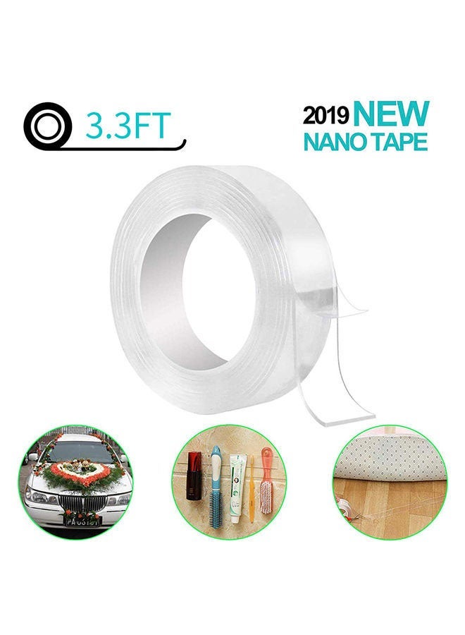 Double Sided Nano Adhesive Tape 3.3 feet Clear - Image 2