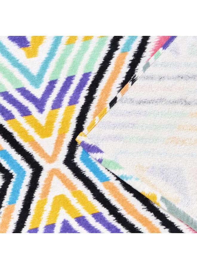 فوطة بحر L مقاس 145 × 85 سم - Ikat ملونة