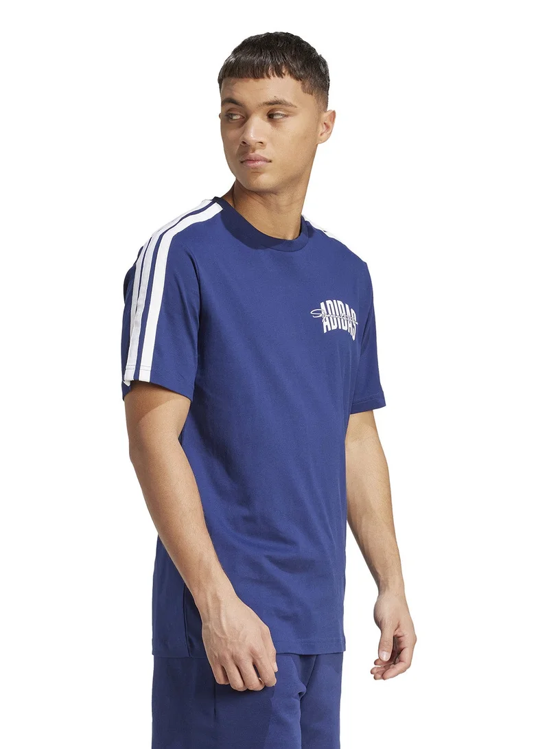 Adidas Collegiate Script Graphic T-Shirt
