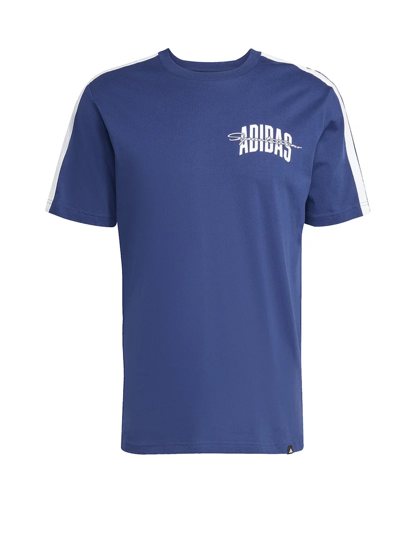 Adidas Collegiate Script Graphic T-Shirt