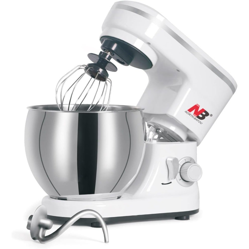 Stand Mixer, 5 Litre 700W, 6-Speed Food Dough Mixer, Kitchen Electric Mixer with Stainless Steel Bowl, Dough Hook, Whisk, Beater, Egg white separator. 1 Year Warranty