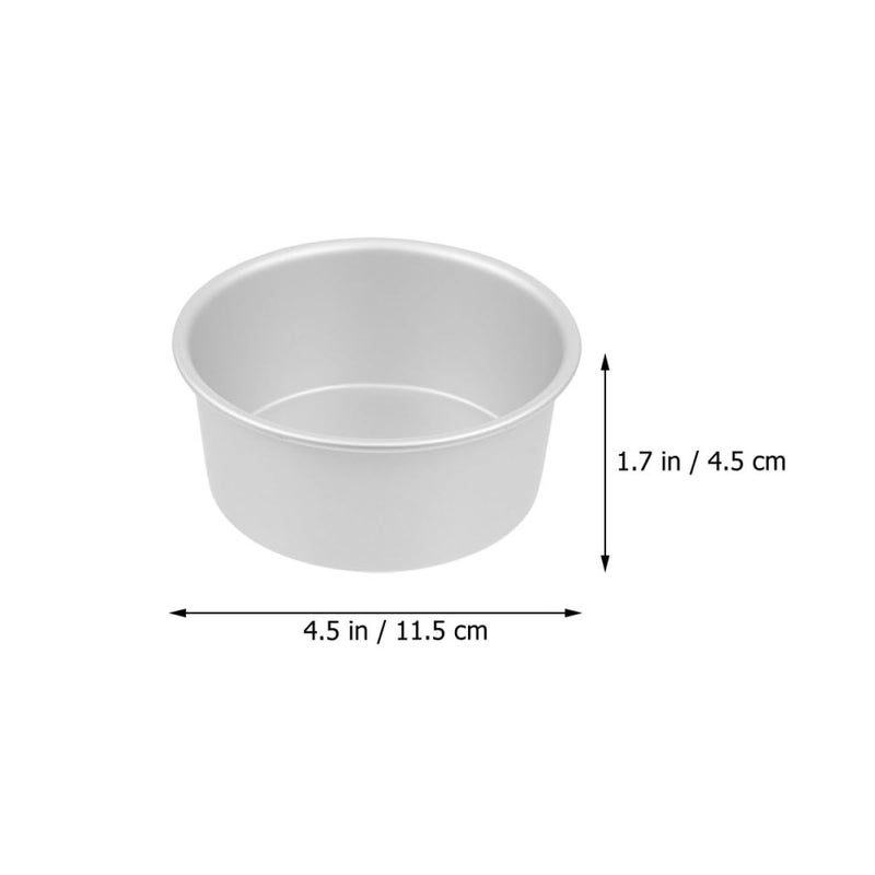 4 Inch Round Cake Pan Set With Removable Bottom 4pcs Non Stick Baking Molds - Image 3