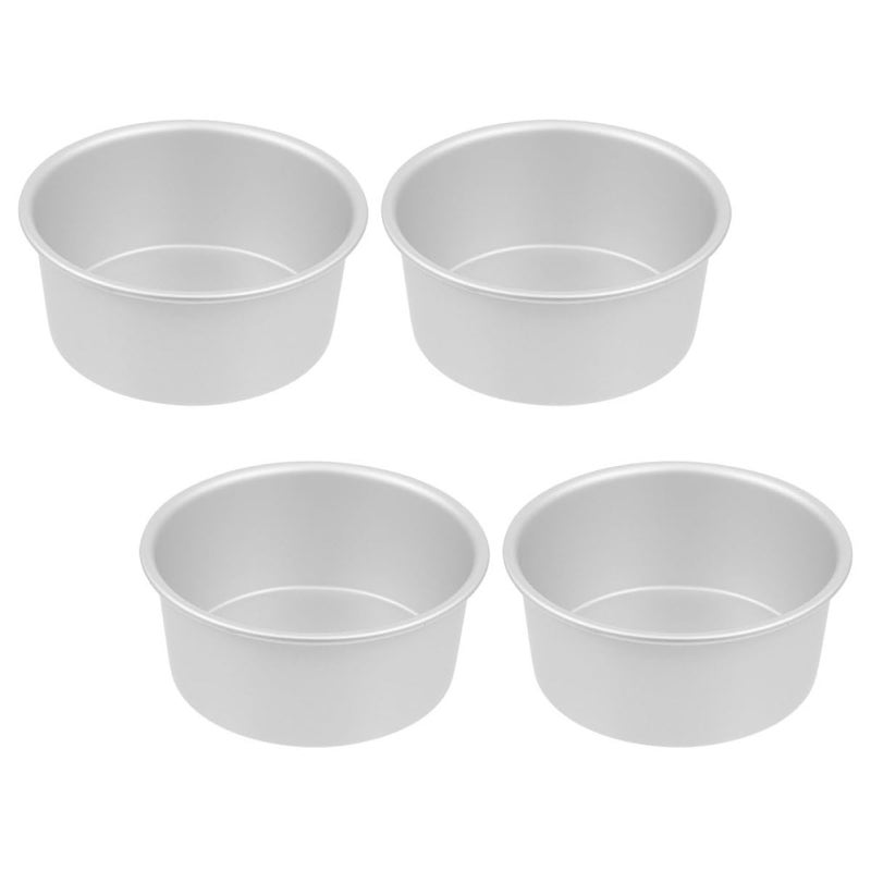 4 Inch Round Cake Pan Set With Removable Bottom 4pcs Non Stick Baking Molds - Image 2