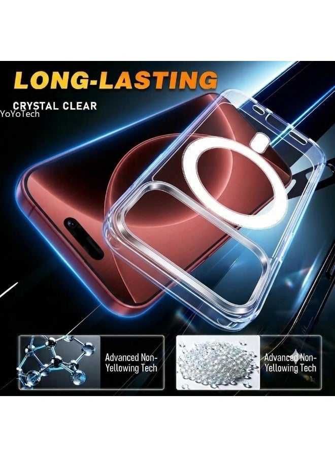Yoyotech Clear Magsafe Case With 2 Screen Protectors For Iphone 18 Pro Max - Clear