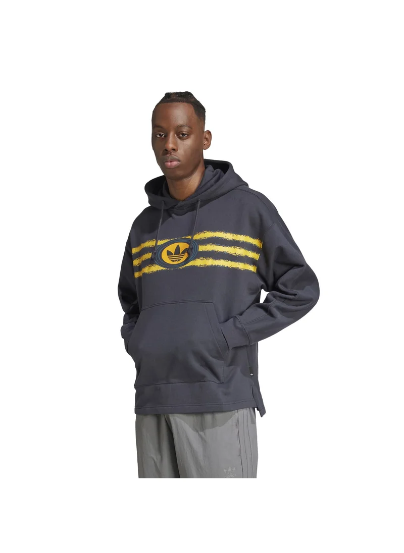 Adidas adidas GRAPHIC HOODIE Grey Originals Men SWEATSHIRTS