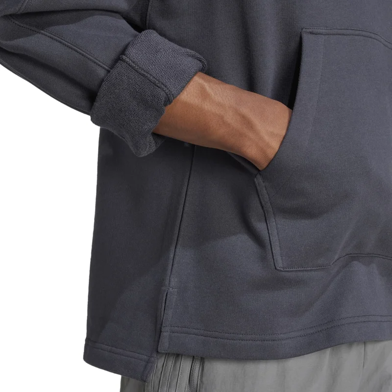 adidas سويت شيرت رجالي جرافيك هودي رمادي أوريجينالز