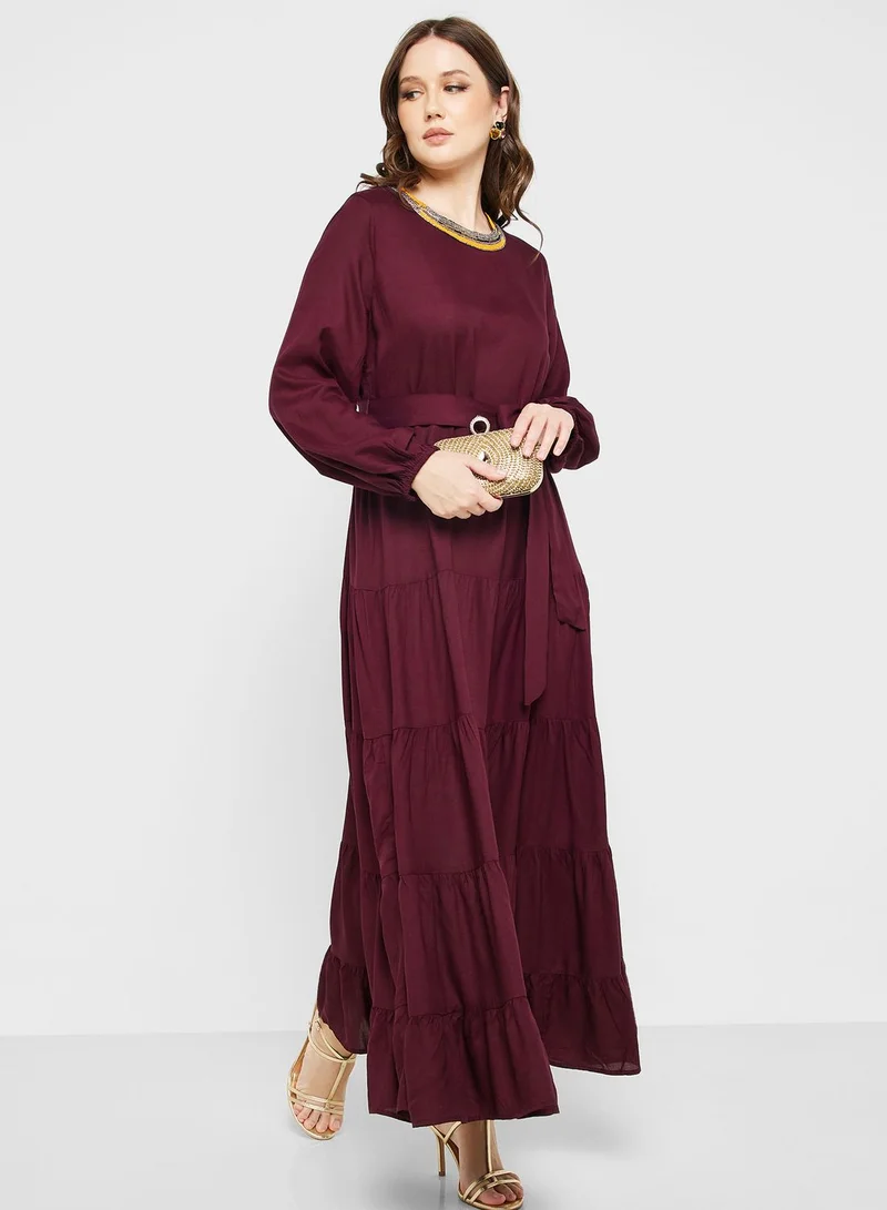 Khizana Tiered Ruffle Dress