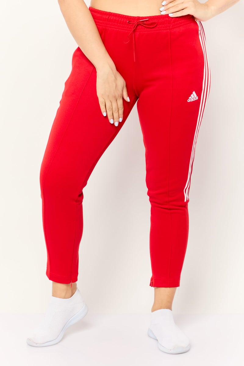Adidas Women Sportswear Fit Brand Logo Training Sweatpants, Red - Image 1