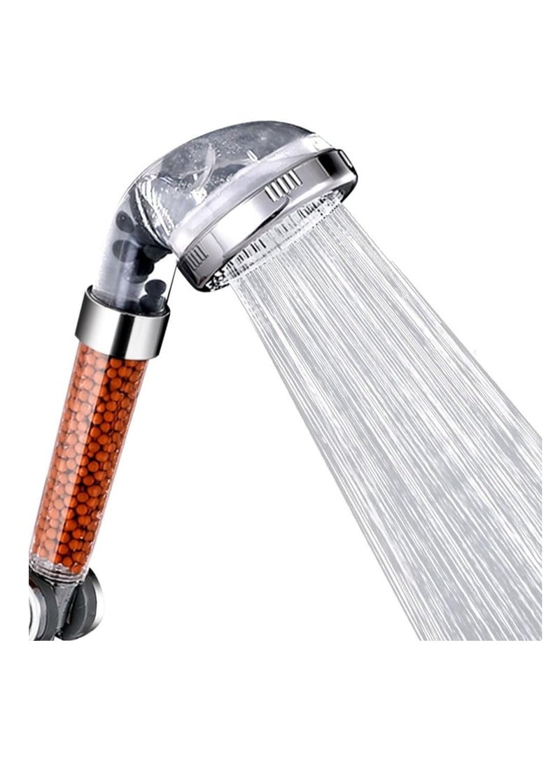 Handheld Shower Head with Water Saving Technology, High Pressure, Negative Ion Tourmaline Filter, Perfect for Spas, Dry Skin and Hair Treatment, 8.5" Diameter - Premium Bathroom Accessories - Image 5