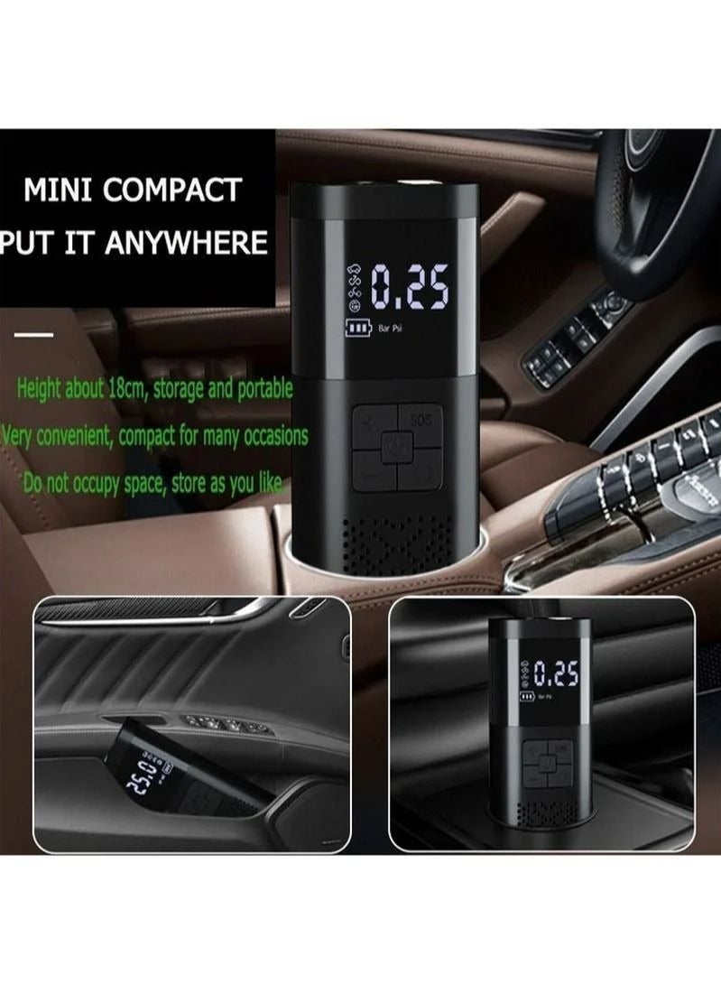 EzzySo Air Compressor Tire Inflator Pump Car Portable 150 PSI Fast Inflation with LCD Dual Screen [Cordless & Strong Power] Electric Tire Pump for Car Tire For Car Bicycle Motorcycles Ball - Image 2