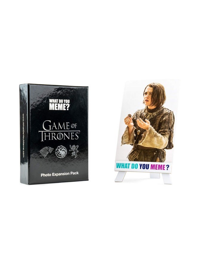 WHAT DO YOU MEME? - WHAT DO YOU MEME? Game of Thrones Photo Expansion Pack Designed to be Added to Core Game - Image 1