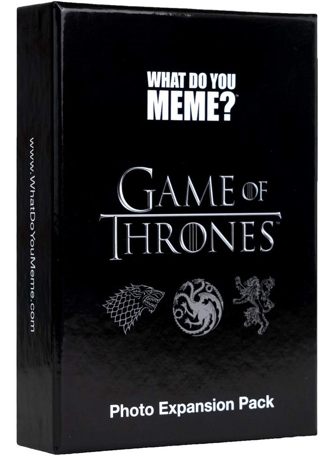 WHAT DO YOU MEME? - WHAT DO YOU MEME? Game of Thrones Photo Expansion Pack Designed to be Added to Core Game - Image 1